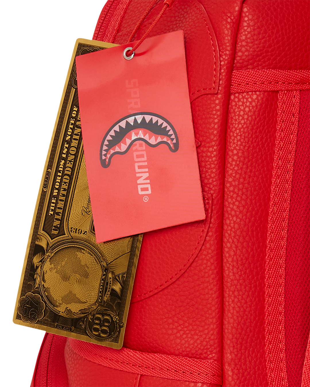HEAVY METAL SHARK RED BACKPACK (DLXV)
