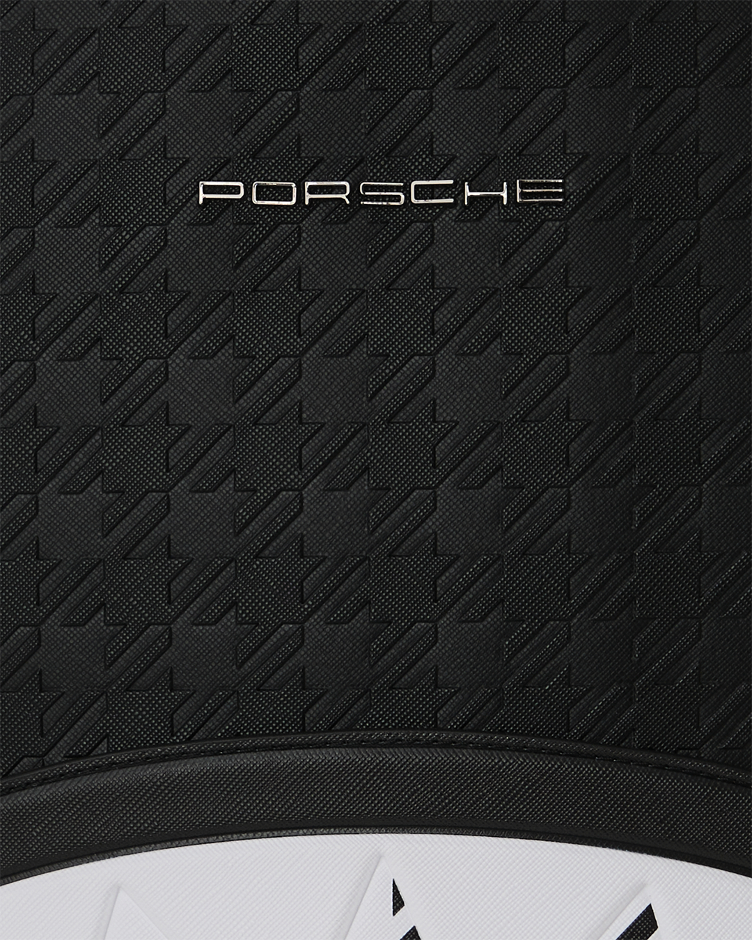 PORSCHE BLACK EMBOSSED PEPITA COLLAB BACKPACK - LIMITED EDITION