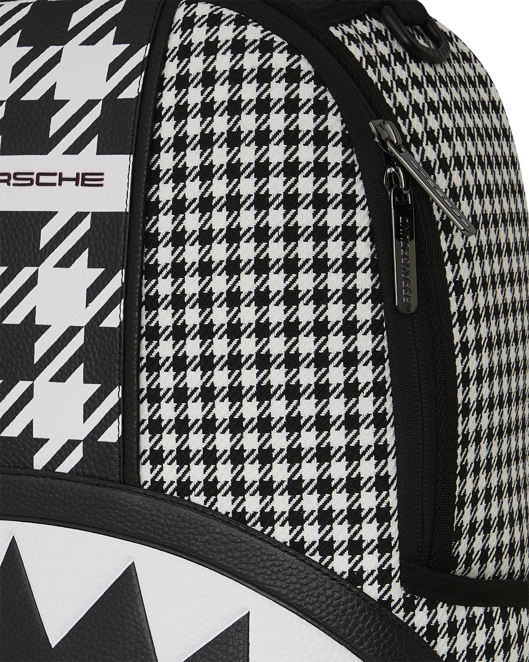 PORSCHE MIXED PEPITA SHARK COLLAB BACKPACK - LIMITED EDITION