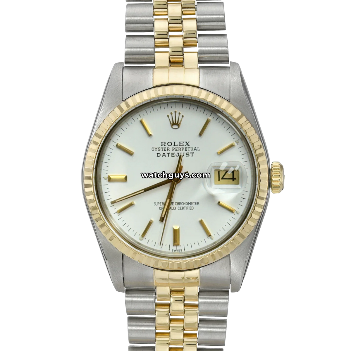 Rolex Datejust 16013 White Index Jubilee