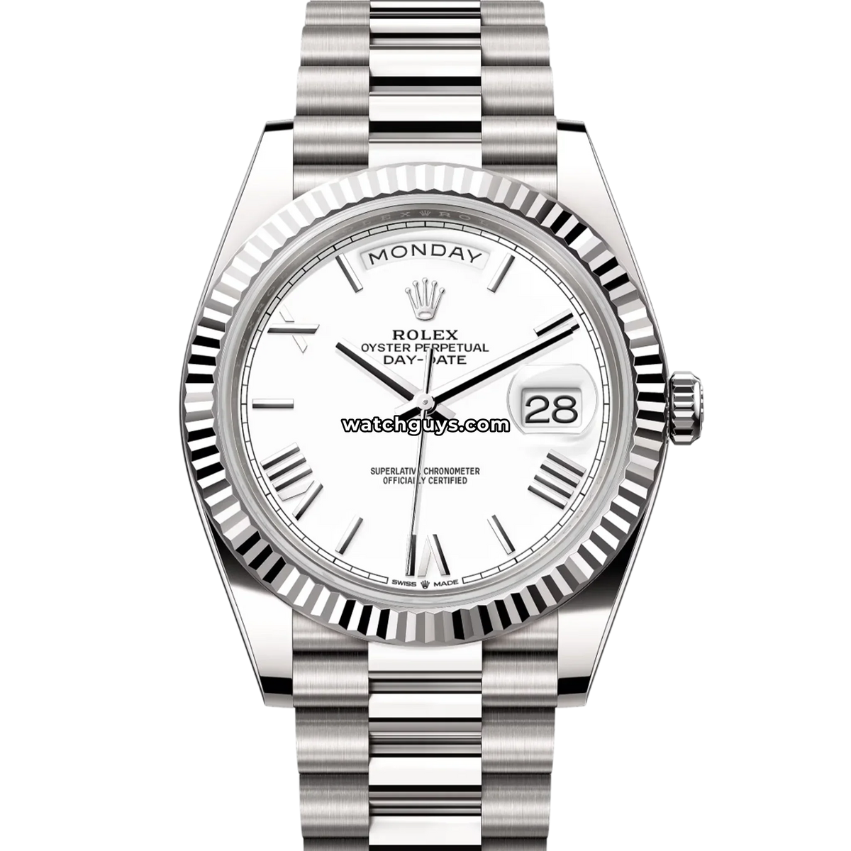 Rolex Day-Date 228239 White Roman President