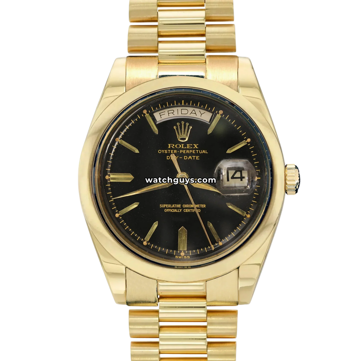 Rolex Day-Date 6612 Black Index President