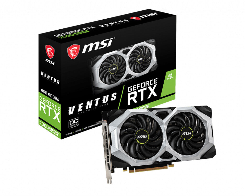 MSI VENTUS OC - NVIDIA 8 GB GDDR6 GeForce RTX 2060 SUPER graphics card